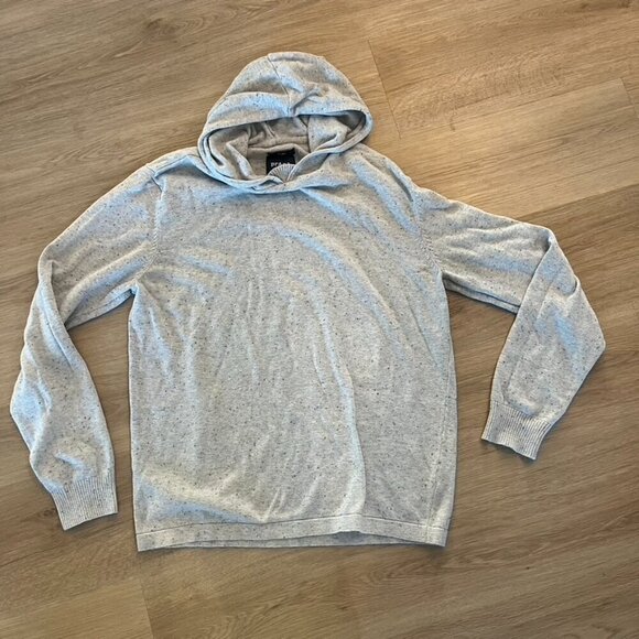 LPrana Speckle Knit Hoodie Sweater Gray medium - Picture 1 of 9